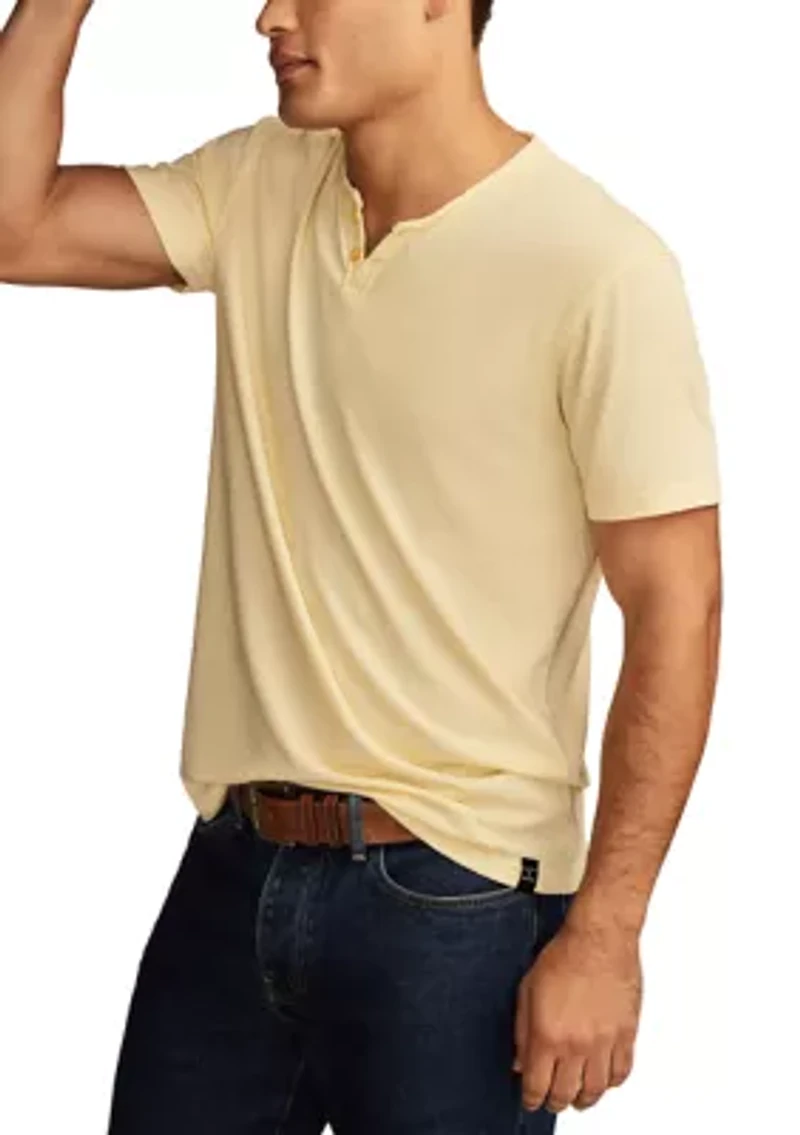 Big & Tall Venice Burnout Henley T-Shirt