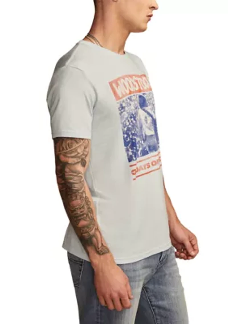 Big & Tall Short Sleeve Woodstock Poster Graphic T-Shirt