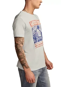 Big & Tall Short Sleeve Woodstock Poster Graphic T-Shirt