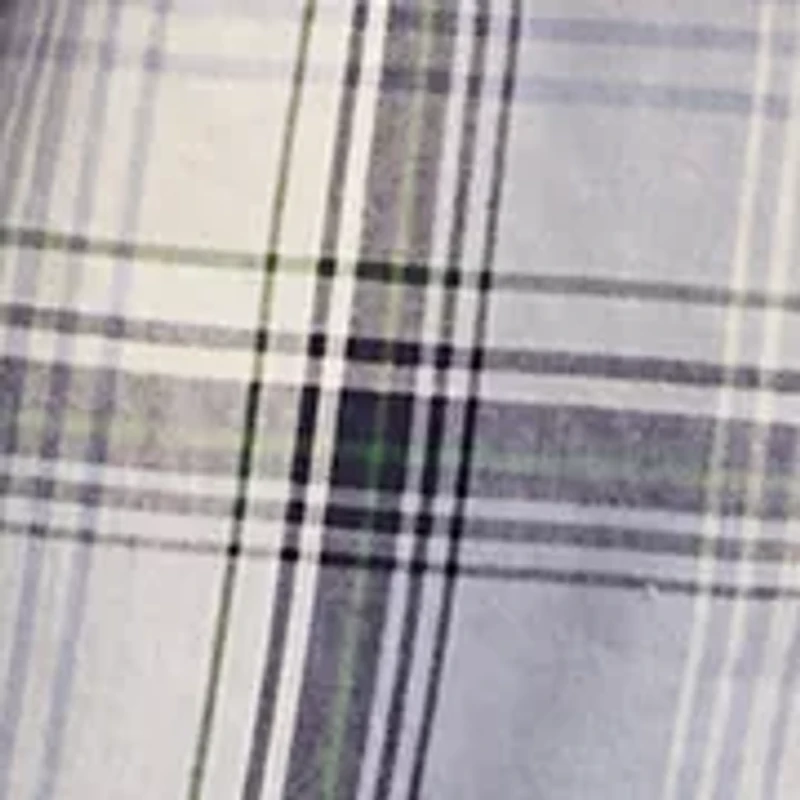 Big & Tall Long Sleeve Plaid One Pocket Poplin Shirt