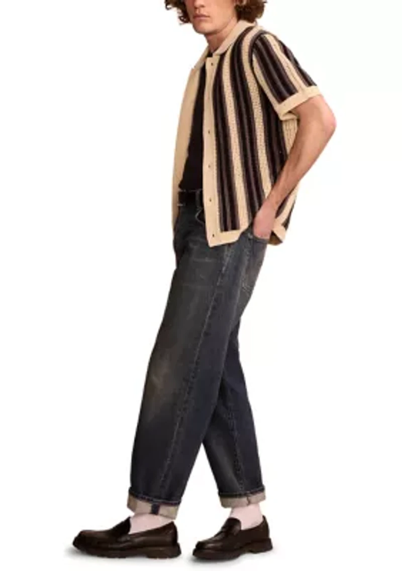 Stripe Button Through Sweater