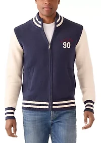Men's Sweater Bomber Jacket
