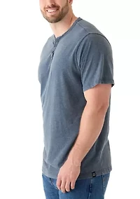 Big & Tall Venice Burnout Henley T-Shirt