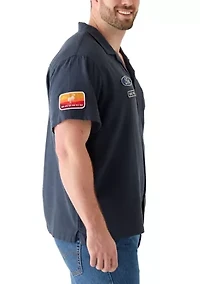 Big & Tall Short Sleeve Ford Bronco Embroidered Shirt