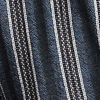 Big & Tall Short Sleeve Textured Stripe Camp Collar Shirt