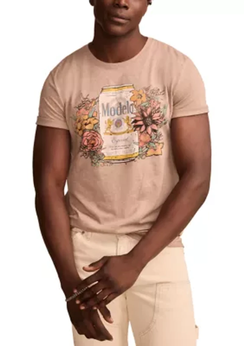 Big & Tall Modelo Flowers Short Sleeve Graphic T-Shirt