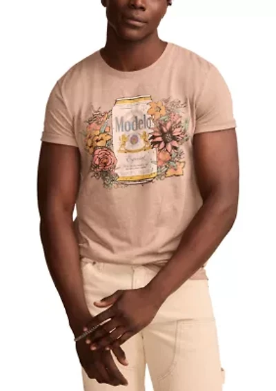 Big & Tall Modelo Flowers Short Sleeve Graphic T-Shirt