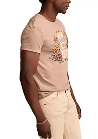 Big & Tall Modelo Flowers Short Sleeve Graphic T-Shirt