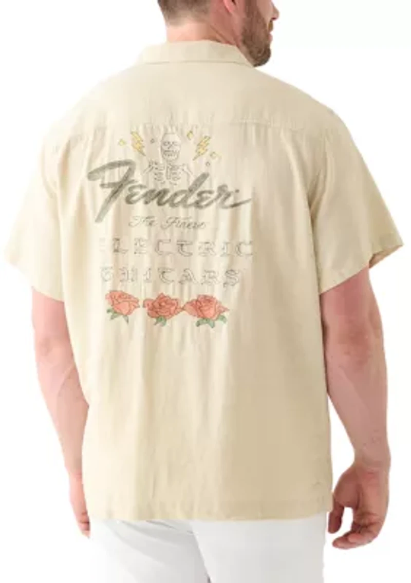 Big & Tall Fender Embroidered Shirt