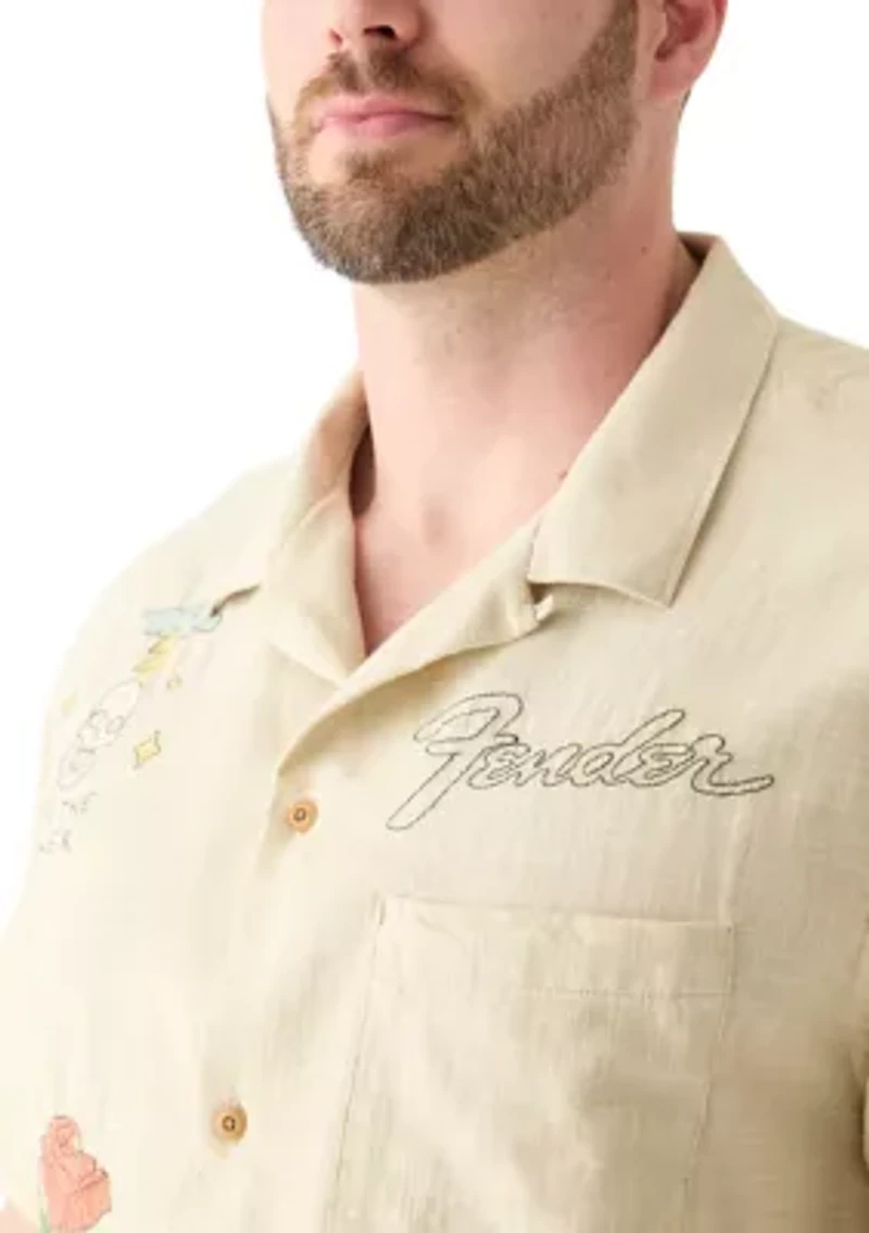 Big & Tall Fender Embroidered Shirt