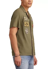 Jeep Embroidered Short Sleeve Shirt