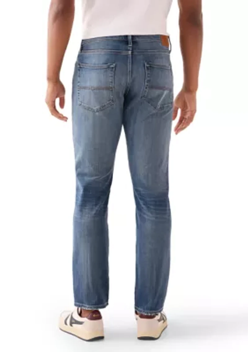 Athletic Straight Leg Denim Pants