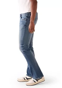 Athletic Straight Leg Denim Pants