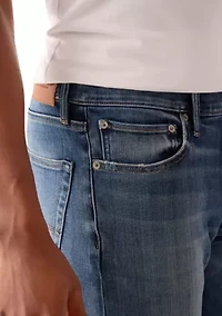 Athletic Straight Leg Denim Pants