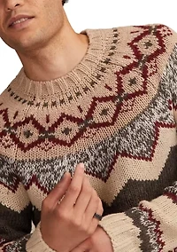 Men's Fair Isle Crew Neck Sweater