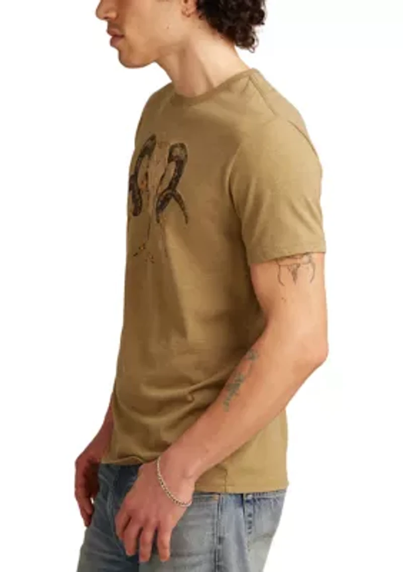 Ram Skull Graphic T-Shirt