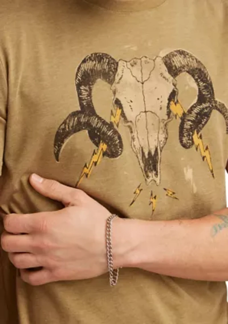 Ram Skull Graphic T-Shirt