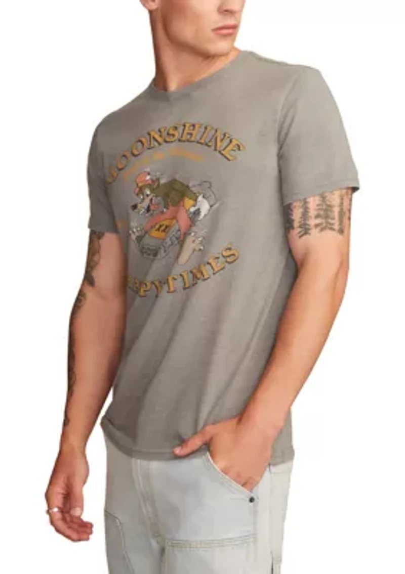 Men's Moonshine Wolf Graphic T-Shirt