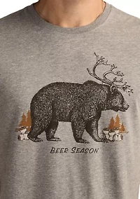 Men's Beer Bear Graphic T-Shirt
