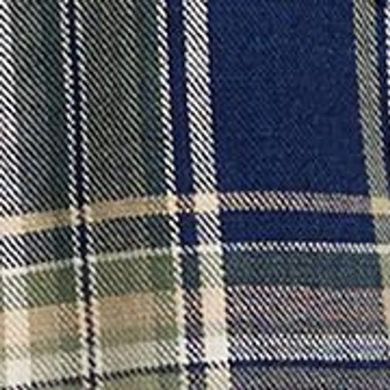Long Sleeve Indigo Plaid Western Shirt