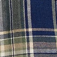 Long Sleeve Indigo Plaid Western Shirt