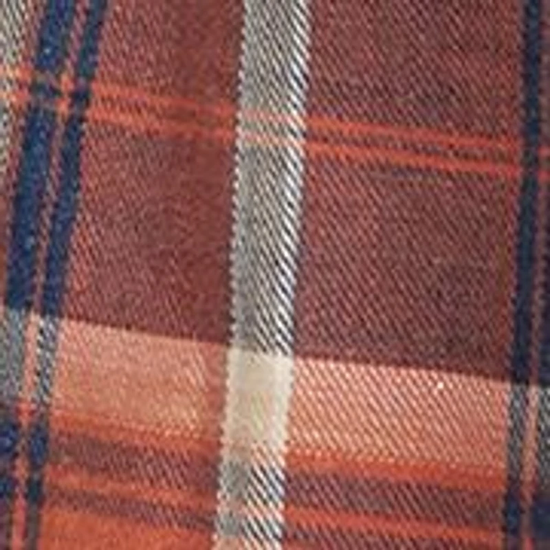 Long Sleeve Indigo Plaid Western Shirt