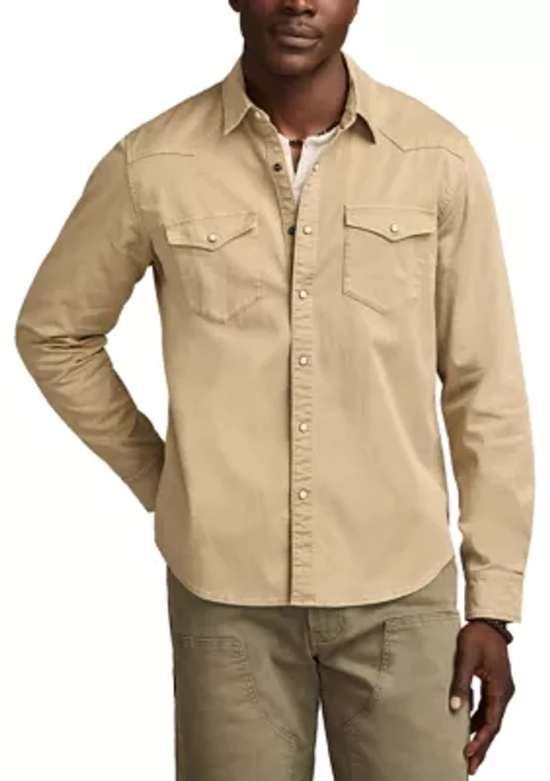 Long Sleeve Twill Western Shirt