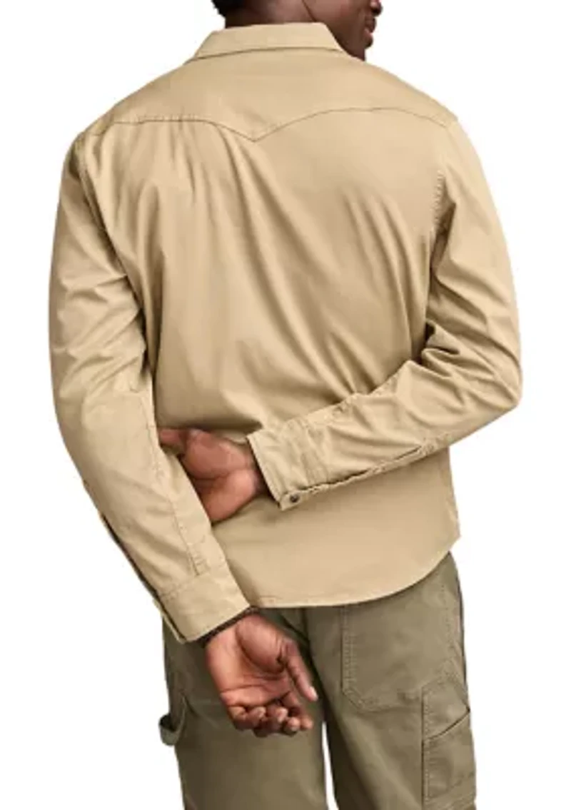 Long Sleeve Twill Western Shirt