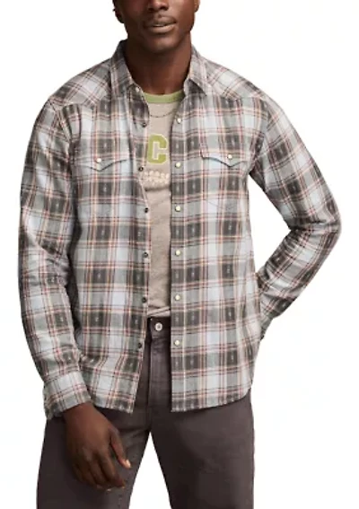 Long Sleeve Dobby Western Shirt