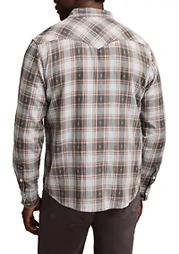 Long Sleeve Dobby Western Shirt