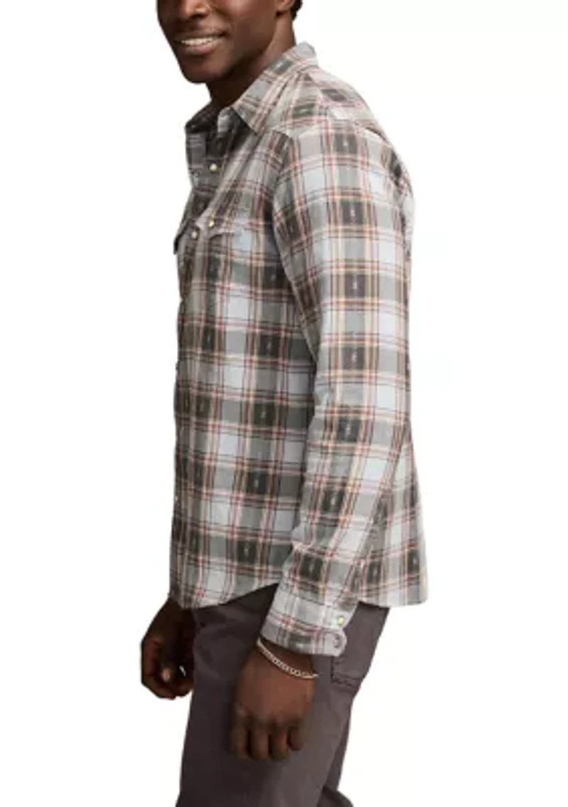 Long Sleeve Dobby Western Shirt