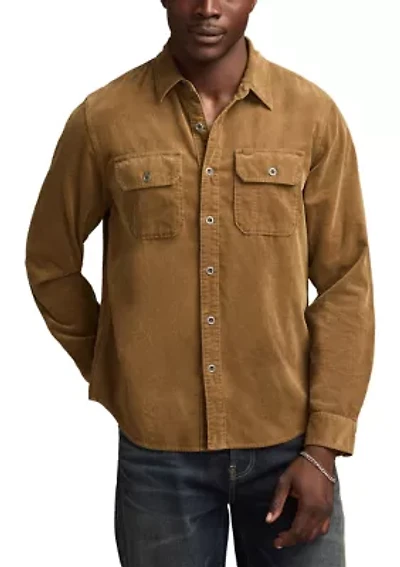 Long Sleeve Corduroy Utility Shirt