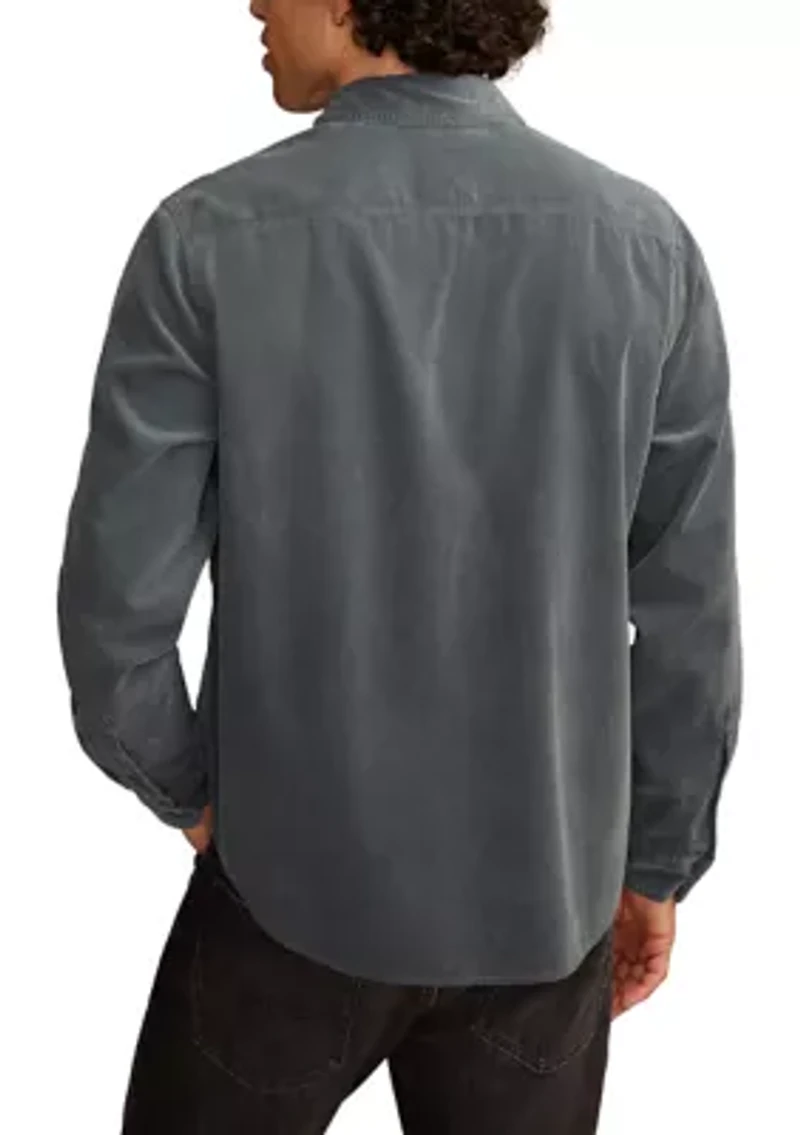 Long Sleeve Corduroy Utility Shirt