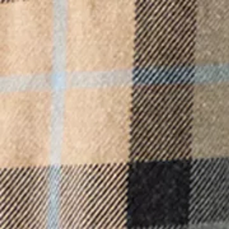 Men's Long Sleeve Acid Wash Flannel Shirt