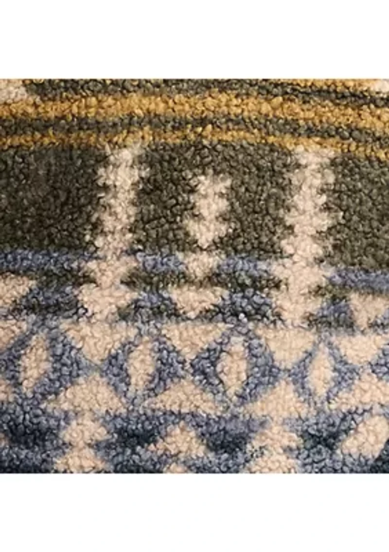 Men's Sherpa Printed 1/4 Zip Jacket