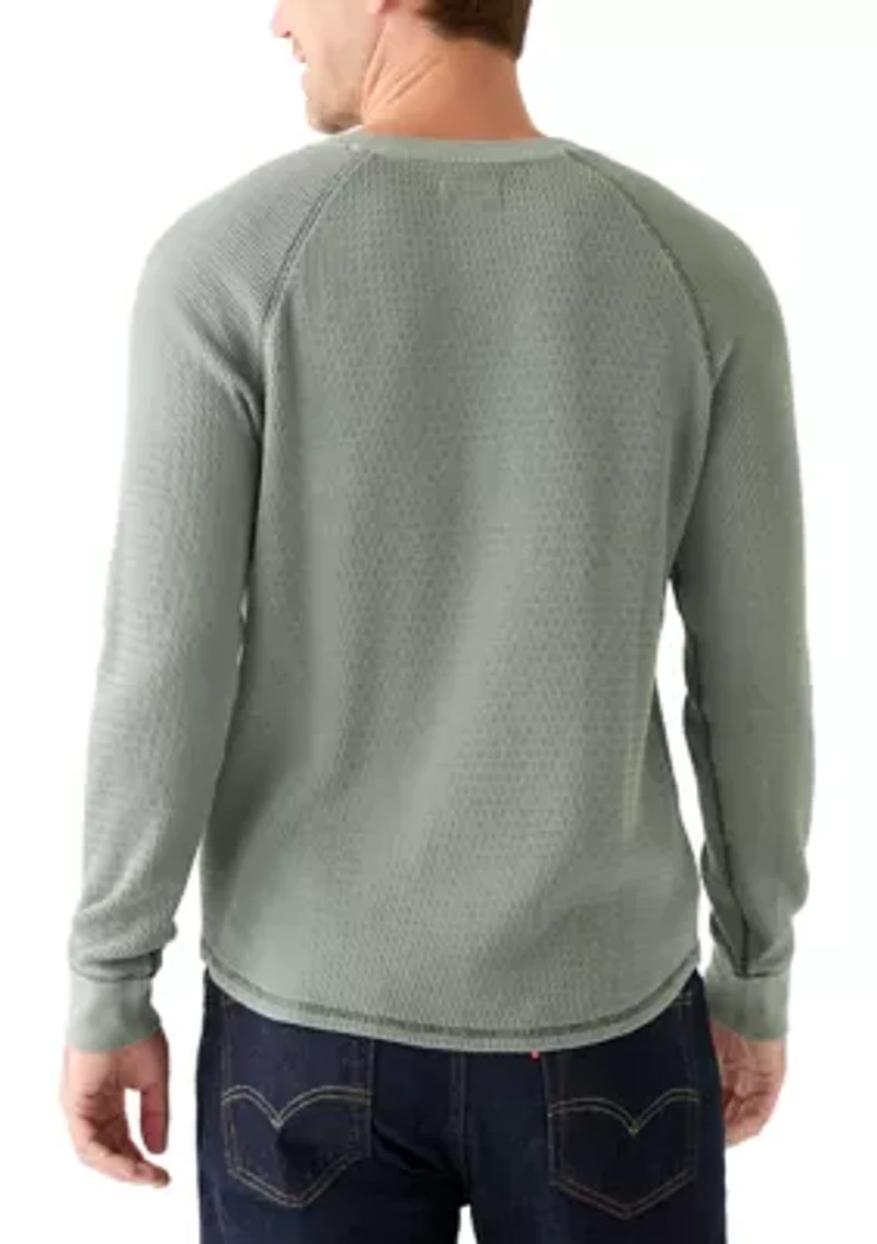 Birdseye Thermal Henley Shirt