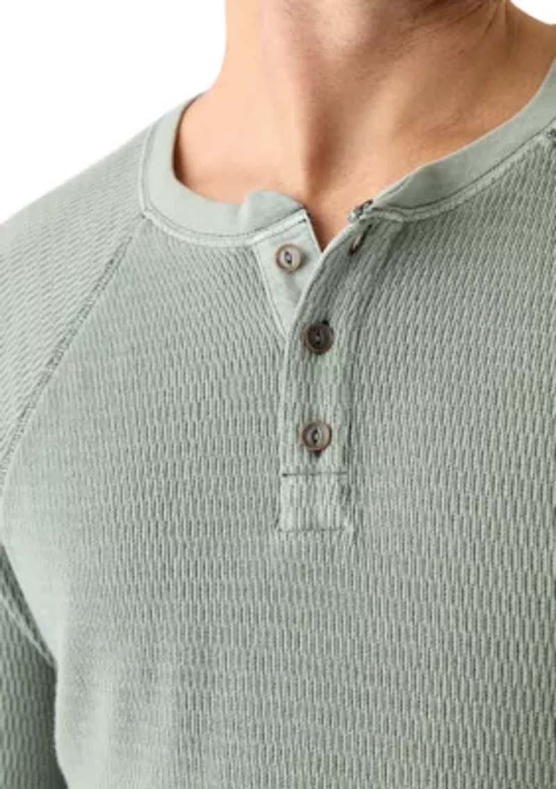 Birdseye Thermal Henley Shirt