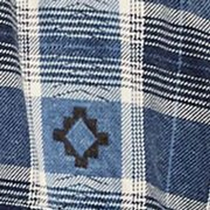 Men's Long Sleeve Dobby Indigo Western Shirt