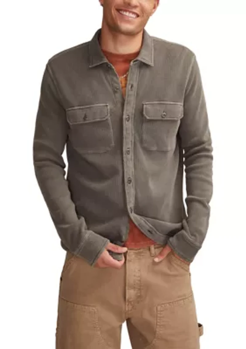 Thermal Button Up Shirt