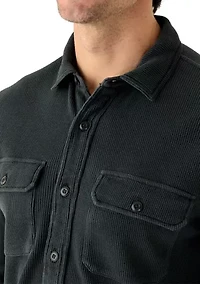 Thermal Button Up Shirt