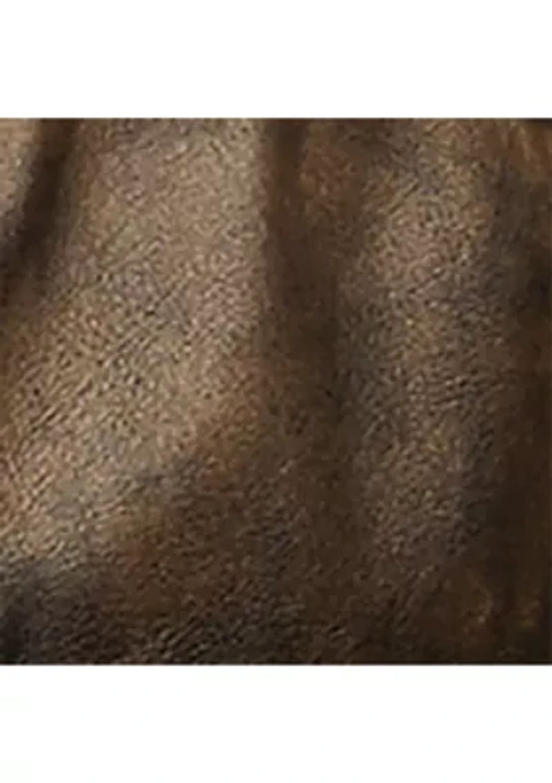 Men's Distressed Leather Trucker