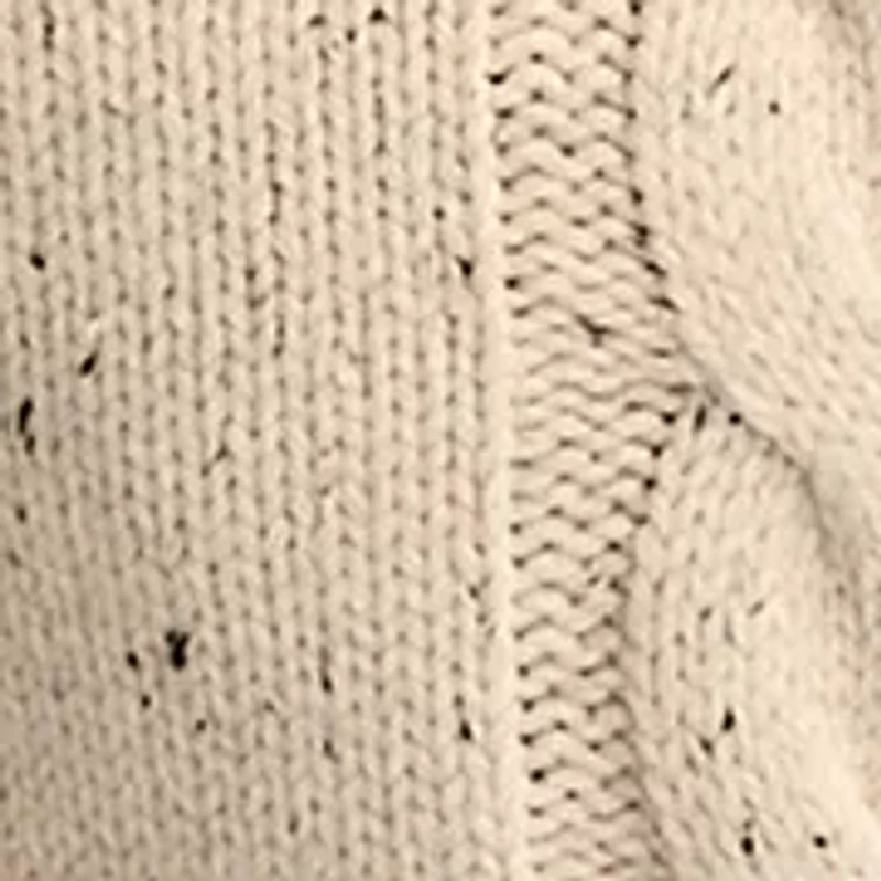 Men's Nep Cable V-Neck Sweater