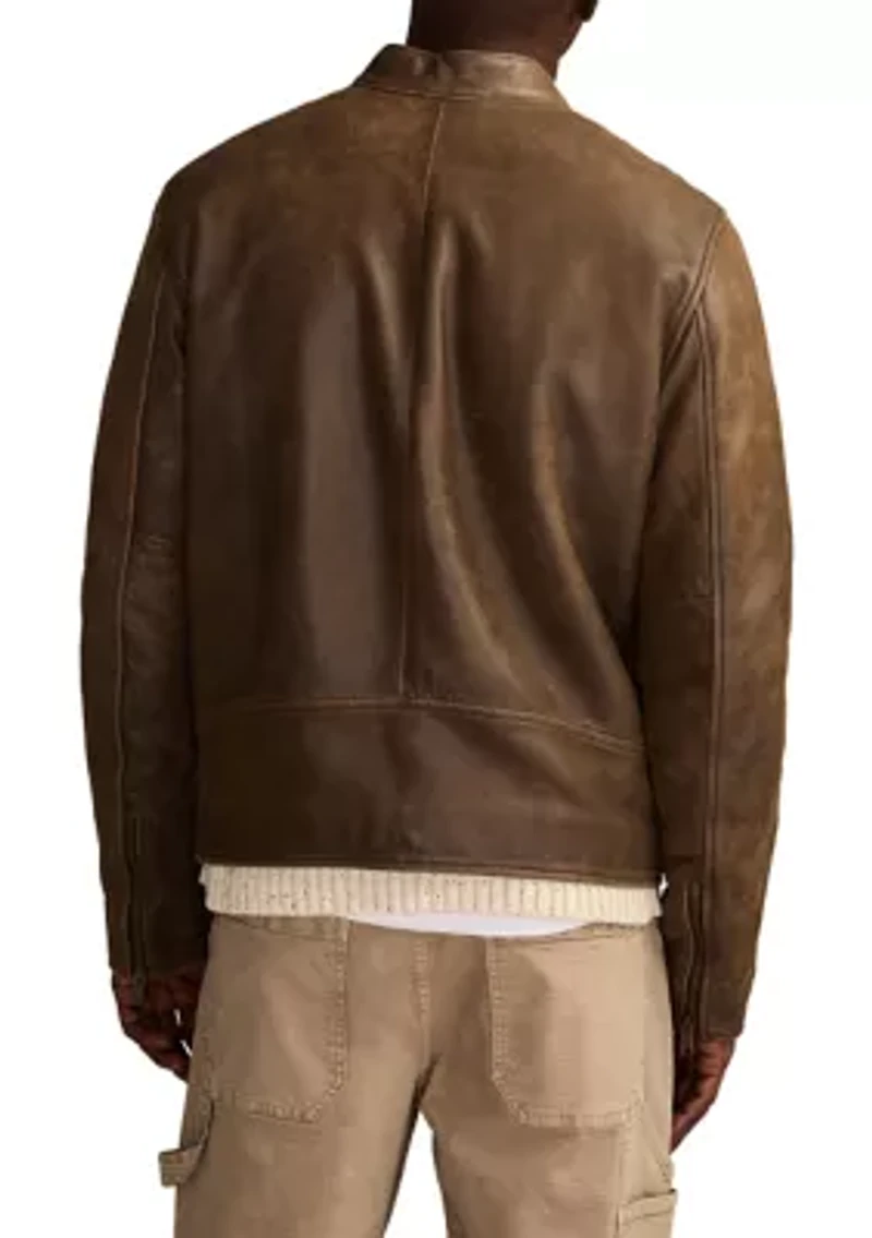 Washed Leather Bonneville Jacket
