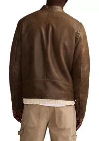 Washed Leather Bonneville Jacket