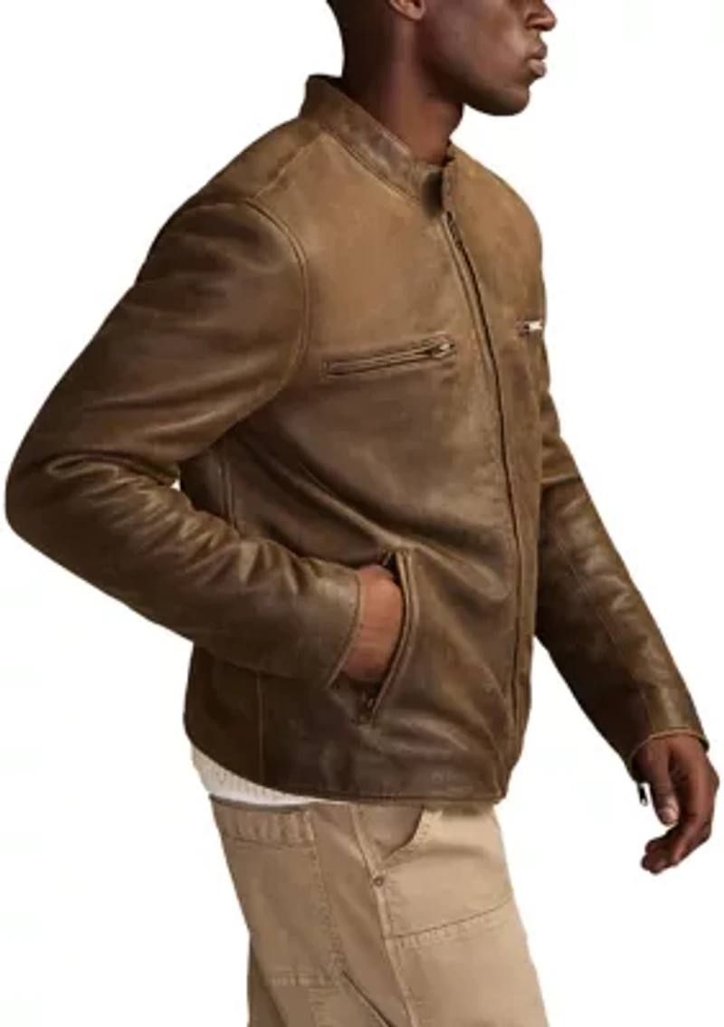 Washed Leather Bonneville Jacket