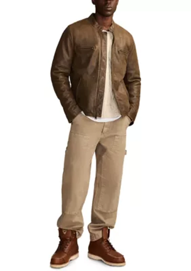 Washed Leather Bonneville Jacket