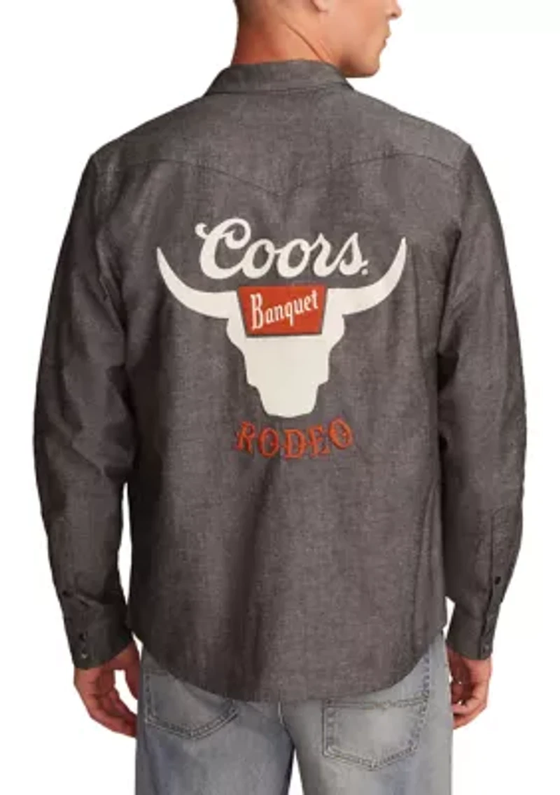 Coors Rodeo Western Button Up Shirt