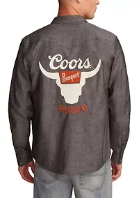 Coors Rodeo Western Button Up Shirt