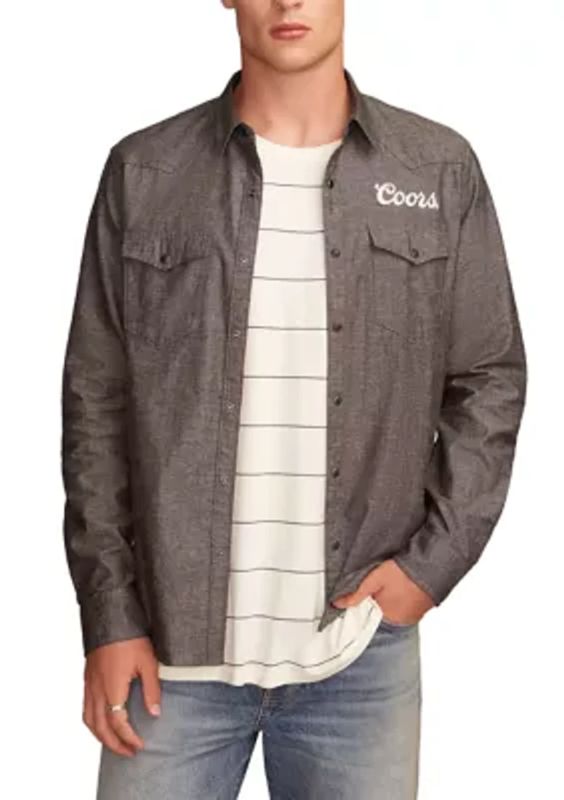 Coors Rodeo Western Button Up Shirt