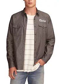 Coors Rodeo Western Button Up Shirt